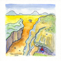 Stillness illustration by David Oliver