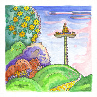 Airship illustration by David Oliver