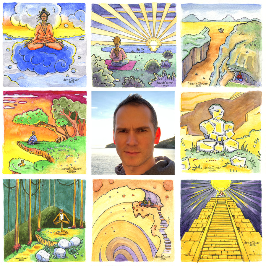 Finished work collage by David Oliver Art