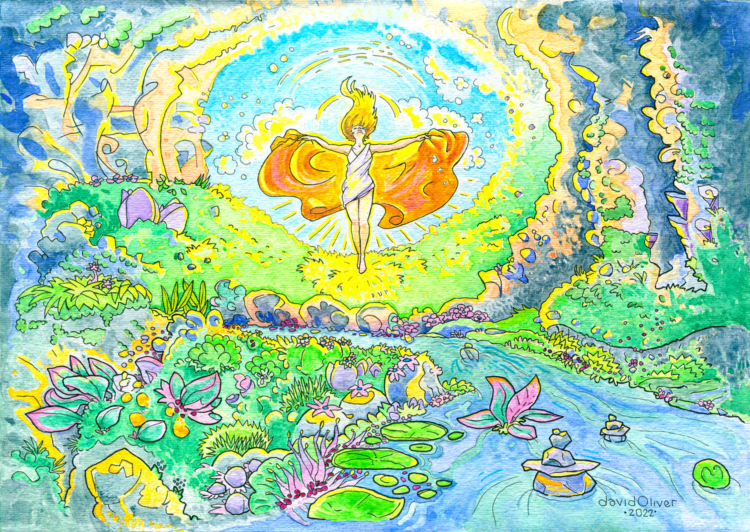 Mother Earth illustration by David Oliver